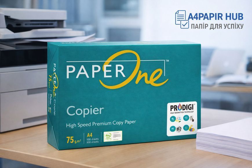 Папір PaperOne&trade; A4 75 г/м&sup2;, 500 аркушів paperone_a4_100up_75 фото